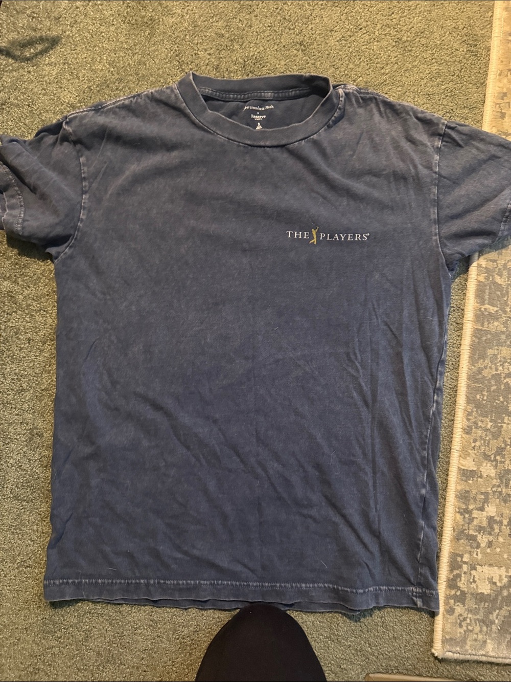 Abercrombie The Players Golf Graphic Tee in Navy with Scenic Back Print - Picture 2 of 2
